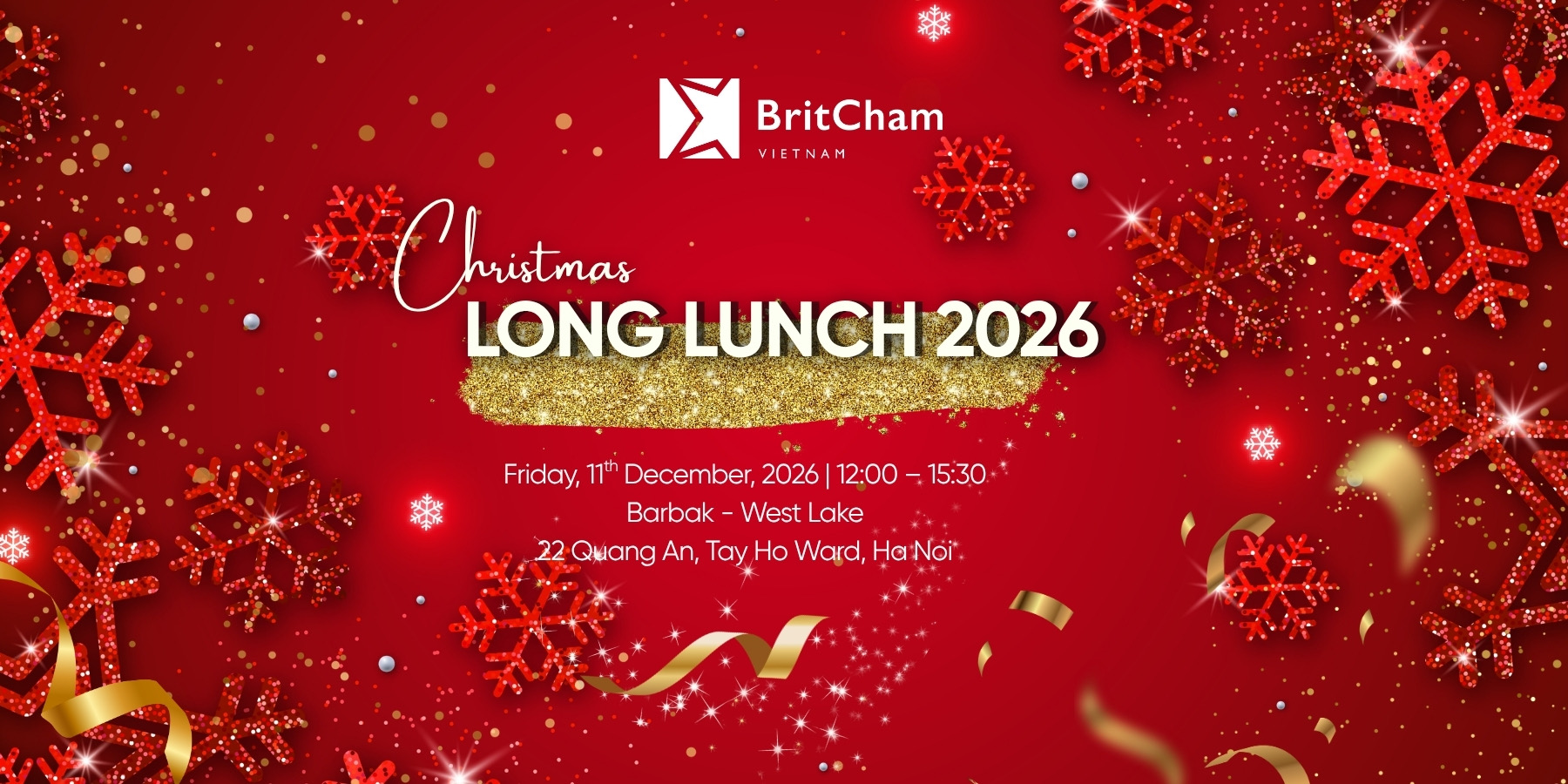 Poster for the Hanoi Christmas Long Lunch 2026