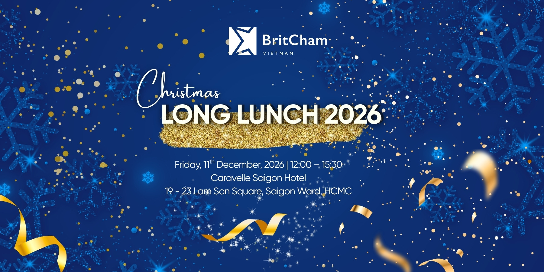 Poster for the Ho Chi Minh City Christmas Long Lunch 2026